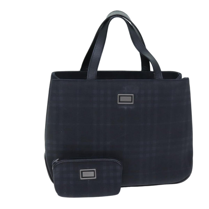Burberry Nova Check Hand Bag Nylon Coin Purse Set Black Auth bs13820
