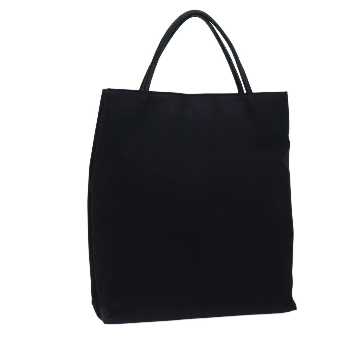 Burberry Hand Bag Canvas Black Auth bs13825