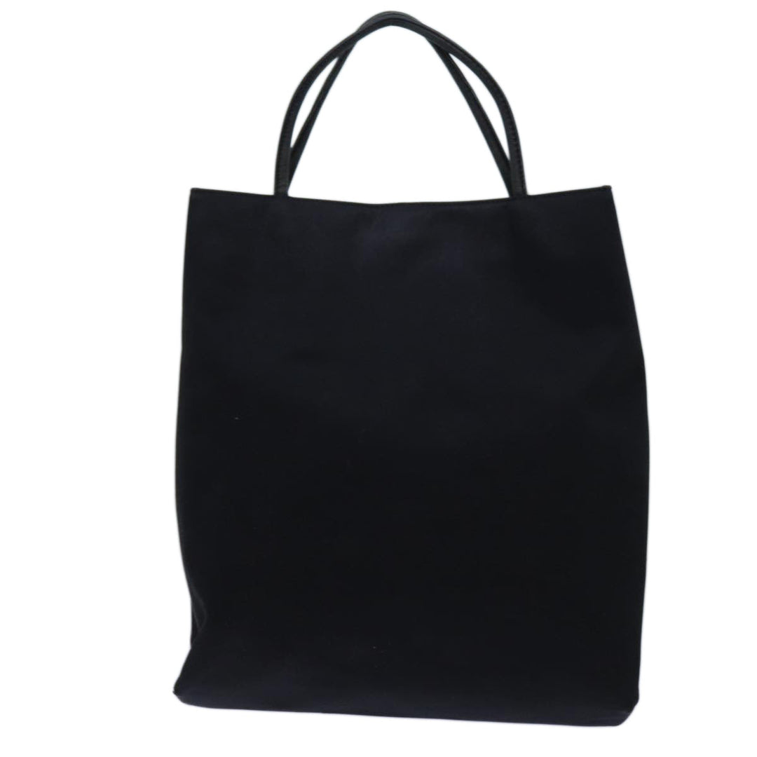 Burberry Hand Bag Canvas Black Auth bs13825