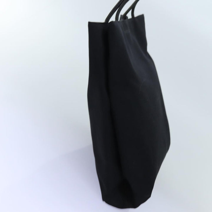 Burberry Hand Bag Canvas Black Auth bs13825