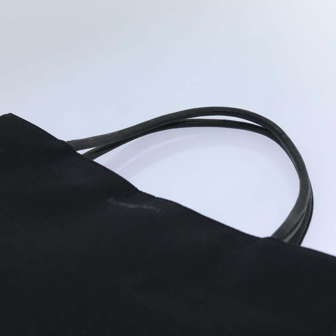 Burberry Hand Bag Canvas Black Auth bs13825