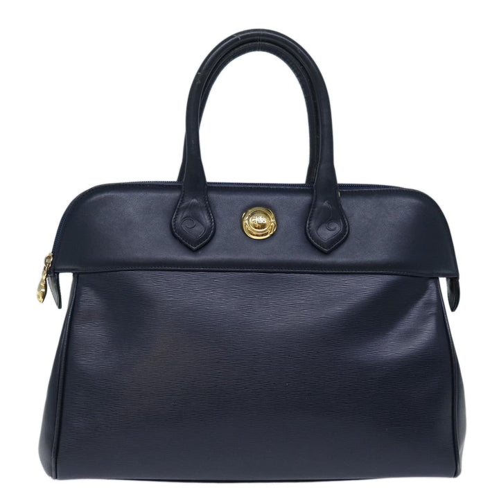 Chloe Hand Bag Leather Navy bs13833