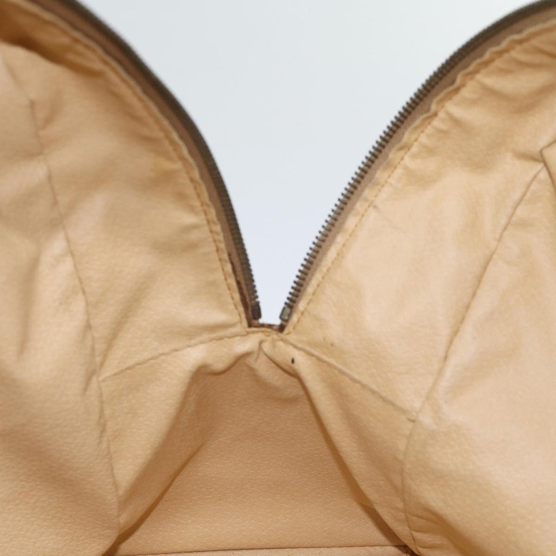 Celine Macadam Canvas Boston Bag PVC Brown Auth bs13835