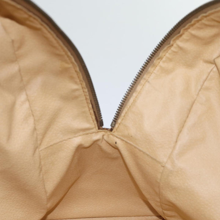 Celine Macadam Canvas Boston Bag PVC Brown Auth bs13835