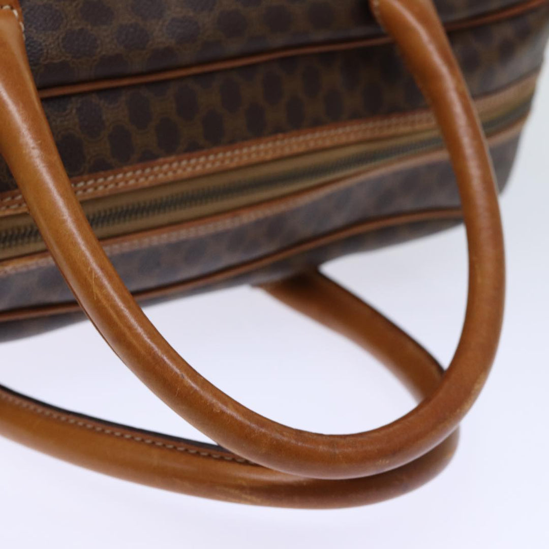 Celine Macadam Canvas Boston Bag PVC Brown Auth bs13835