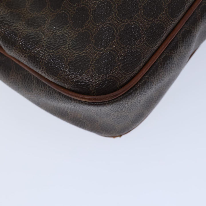 Celine Macadam Canvas Shoulder Bag PVC Brown Auth bs13839