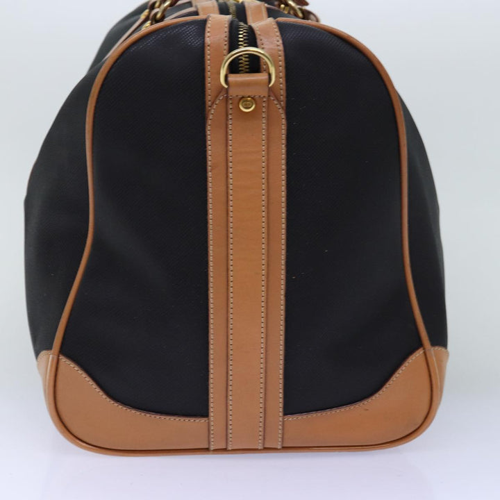 CHRISTIAN Top quality Dior Boston Bag PVC 2way Black Auth bs13878