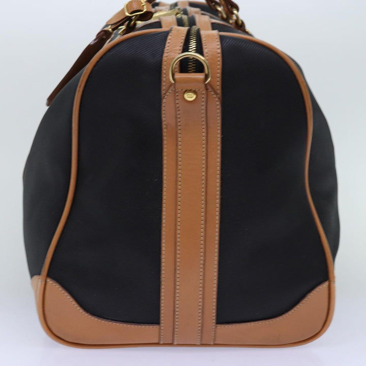 CHRISTIAN Top quality Dior Boston Bag PVC 2way Black Auth bs13878