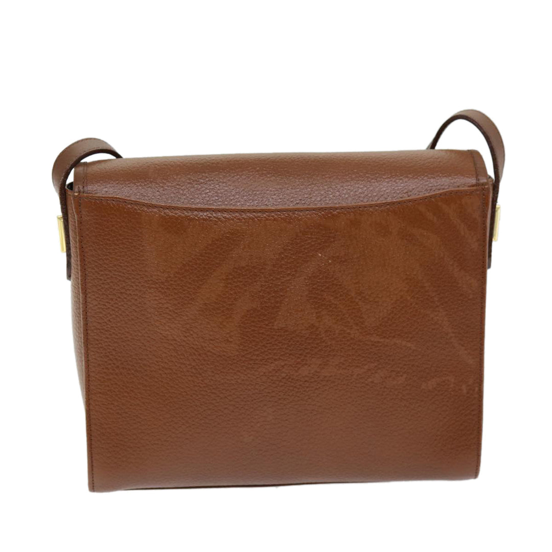 BurberrySs Shoulder Bag Leather Brown Auth bs13916