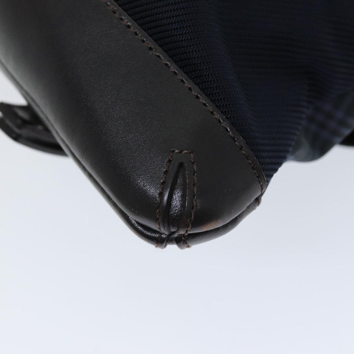 Burberry Black label Shoulder Bag Canvas Navy Auth bs13922