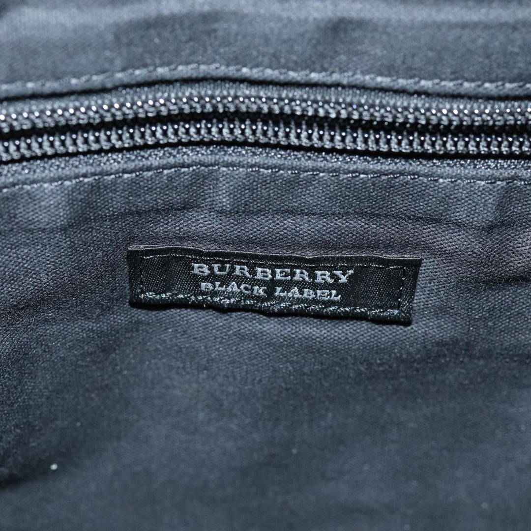 Burberry Black label Shoulder Bag Canvas Navy Auth bs13922