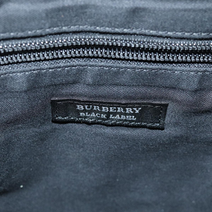 Burberry Black label Shoulder Bag Canvas Navy Auth bs13922