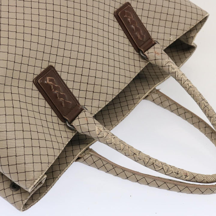 Bottega veneta Tote Bag PVC Beige Auth bs13924