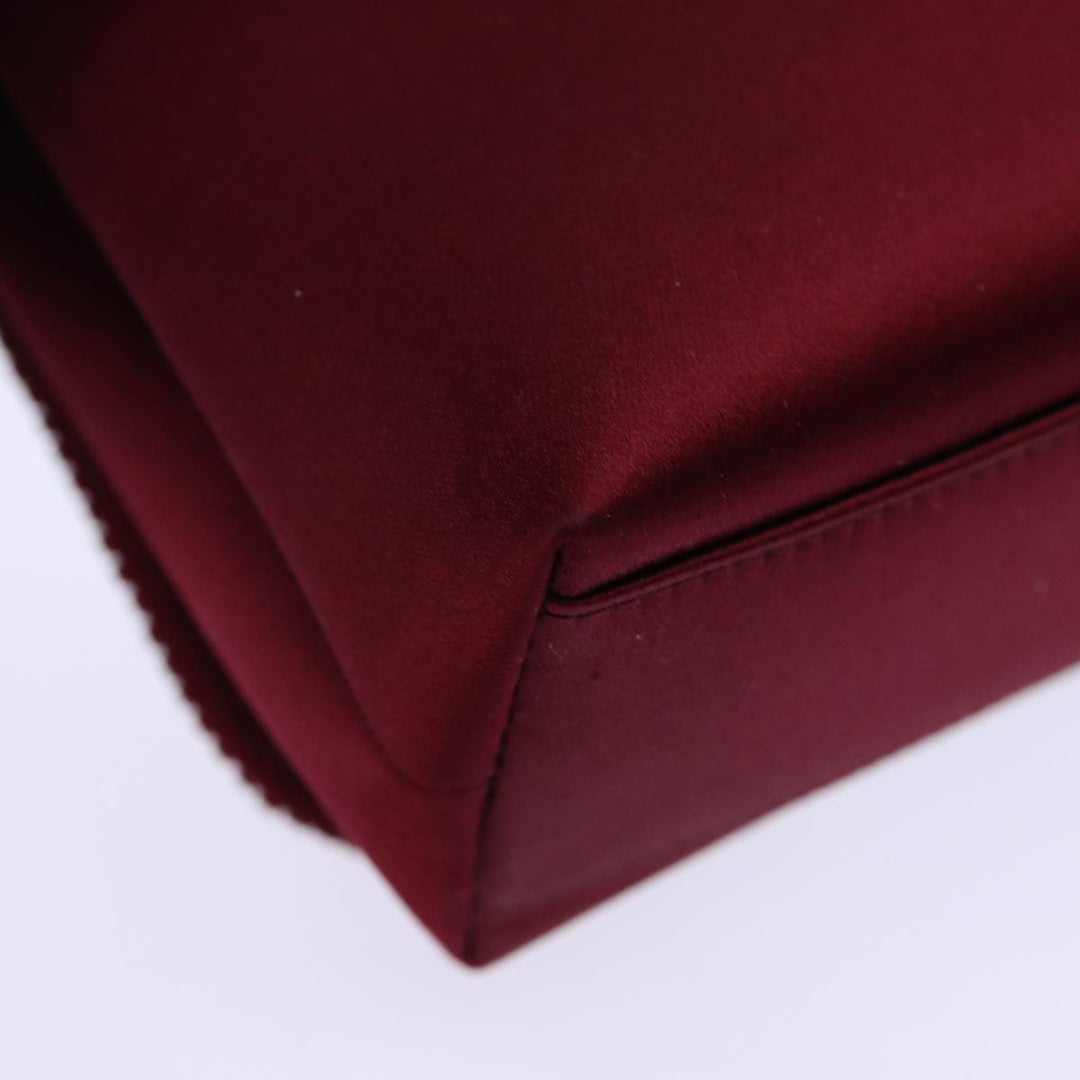 Top Quality Chanel Shoulder Bag Satin Red CC Auth bs13944