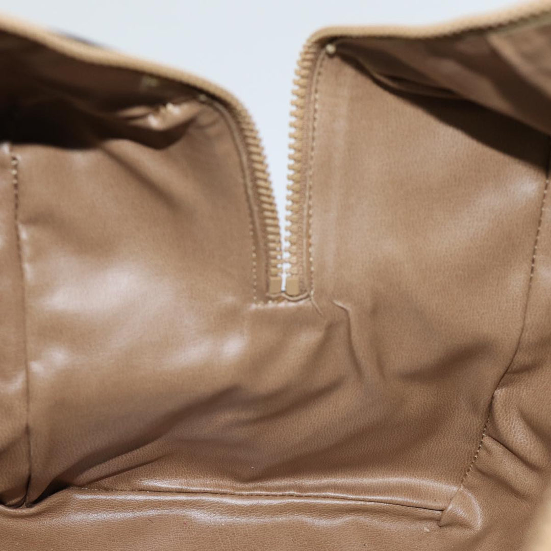 Celine Macadam Canvas Boston Bag Coated Canvas Beige  13994