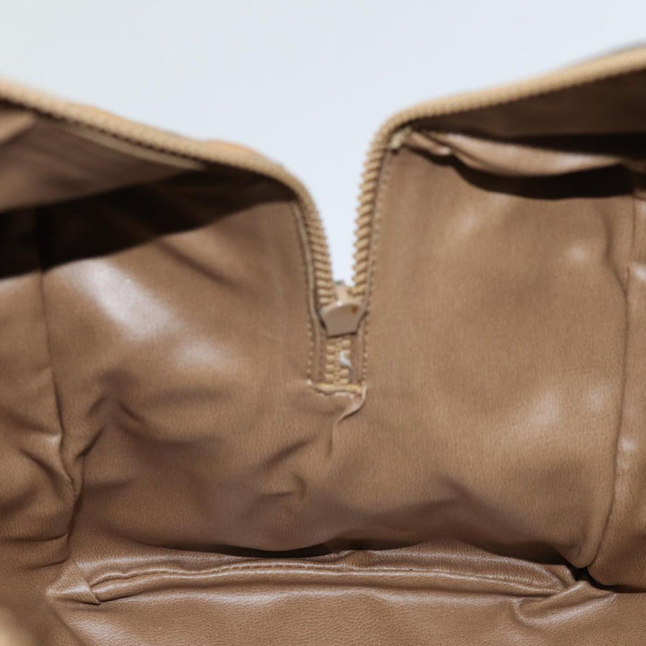 Celine Macadam Canvas Boston Bag Coated Canvas Beige  13994