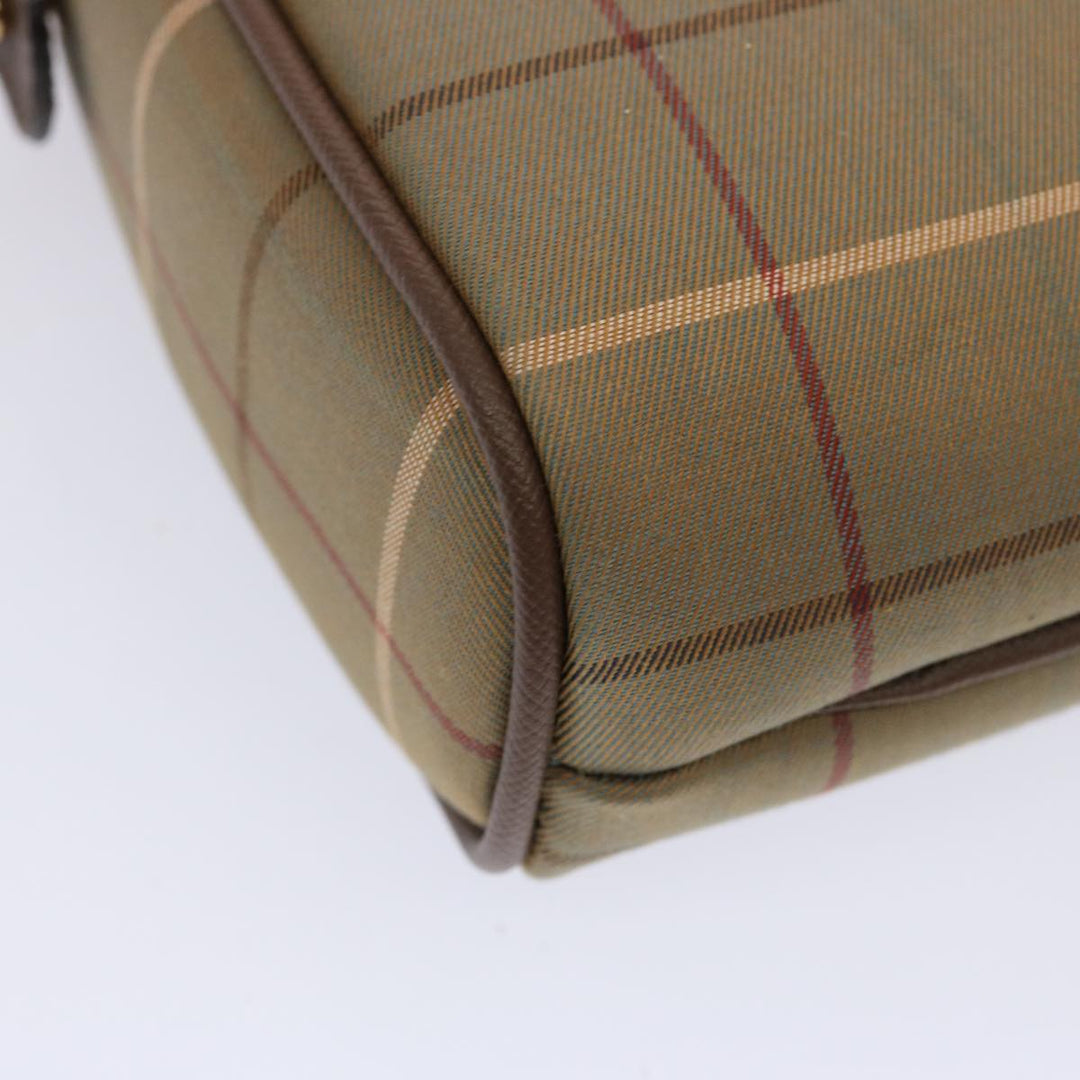 BurberrySs Nova Check Clutch Bag Canvas Beige Auth bs14027