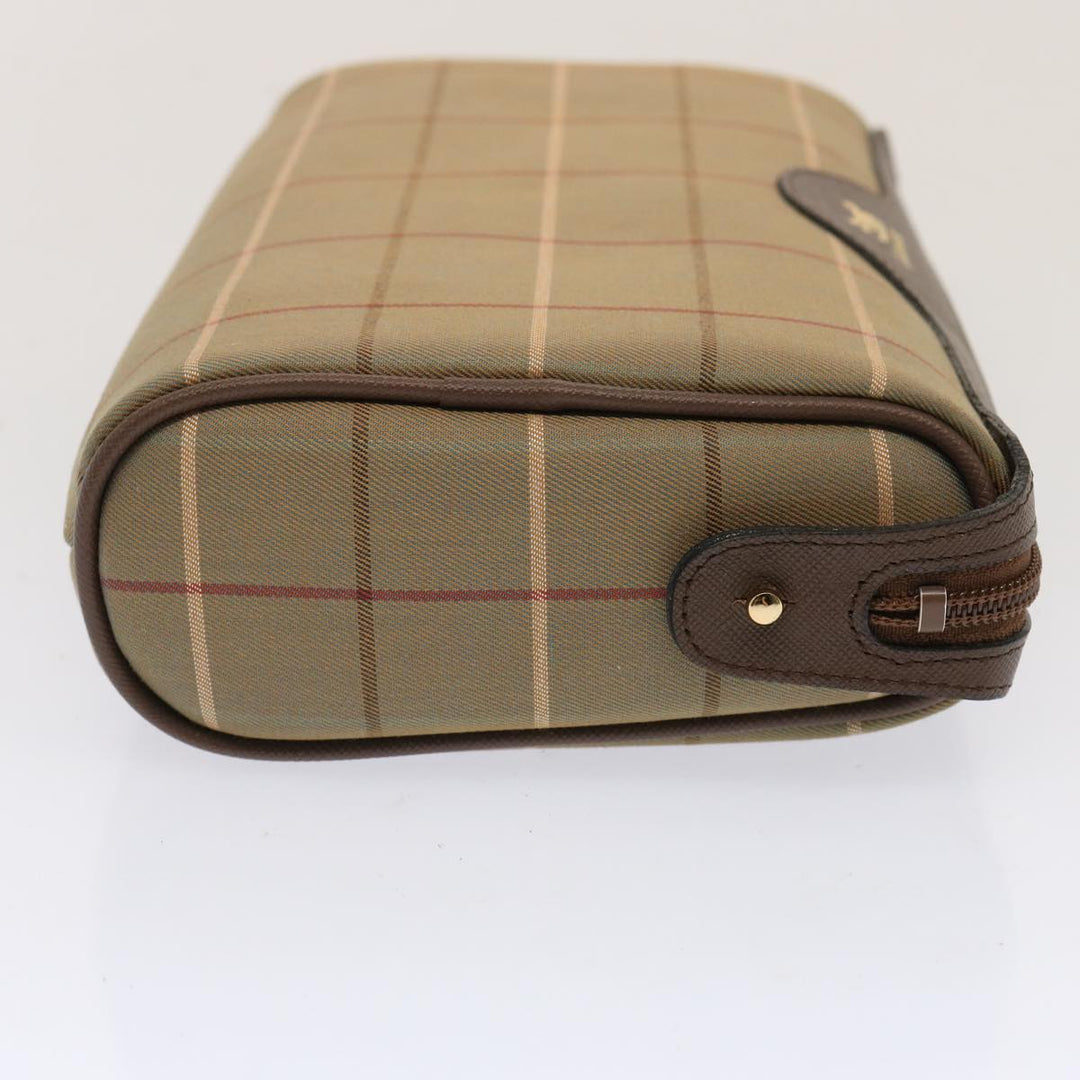 BurberrySs Nova Check Clutch Bag Canvas Beige Auth bs14027