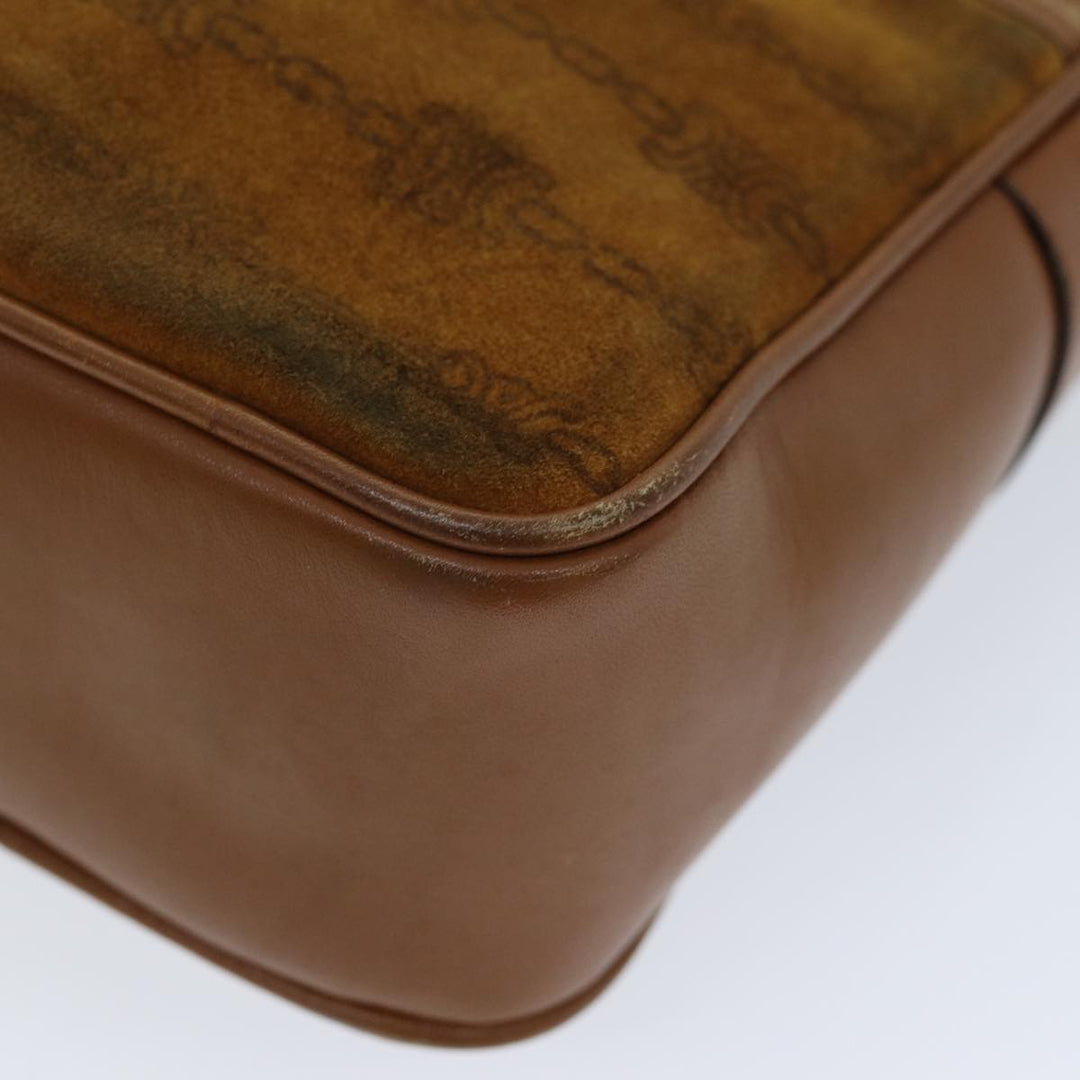 Celine Shoulder Bag Suede Brown Auth bs14068