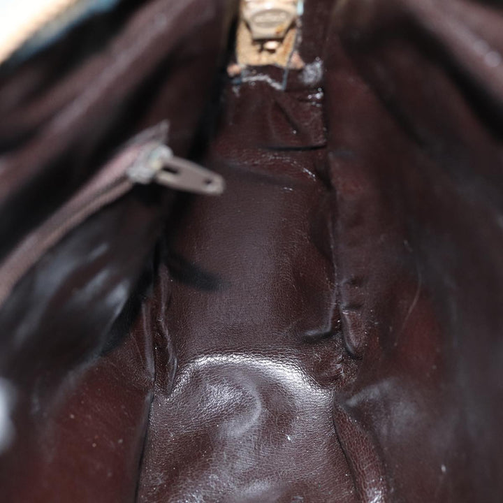 Celine Shoulder Bag Suede Brown Auth bs14068