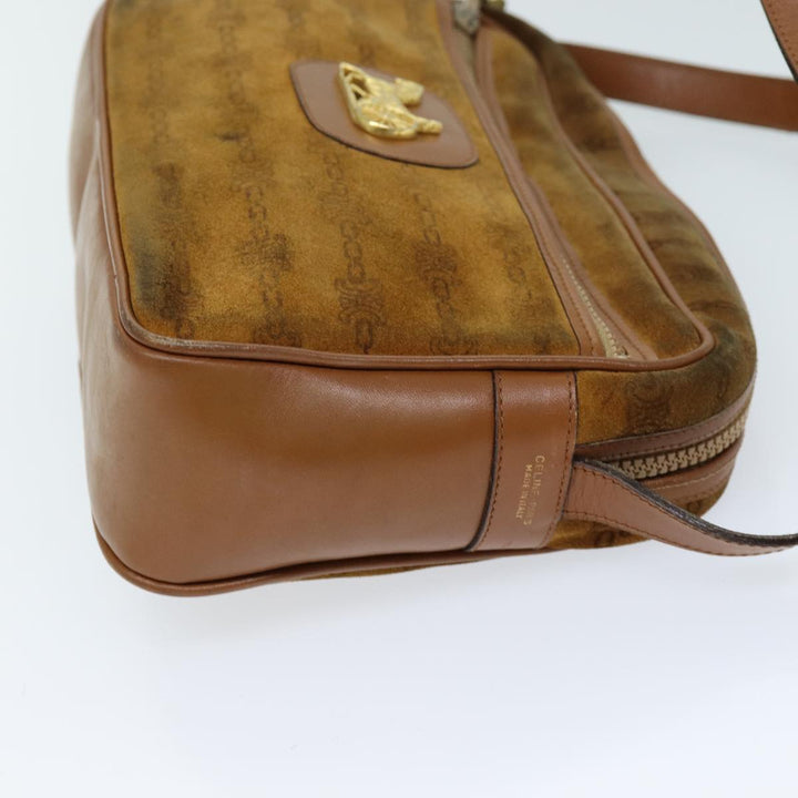 Celine Shoulder Bag Suede Brown Auth bs14068