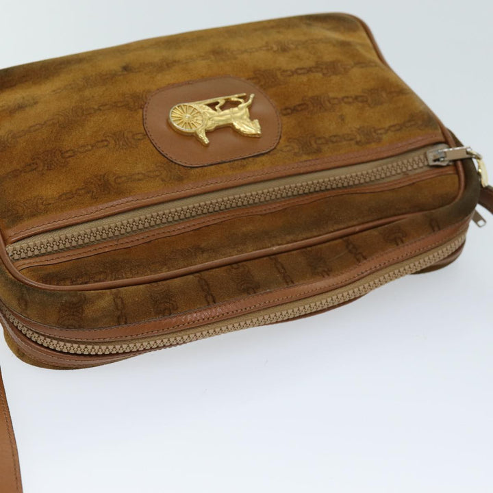 Celine Shoulder Bag Suede Brown Auth bs14068