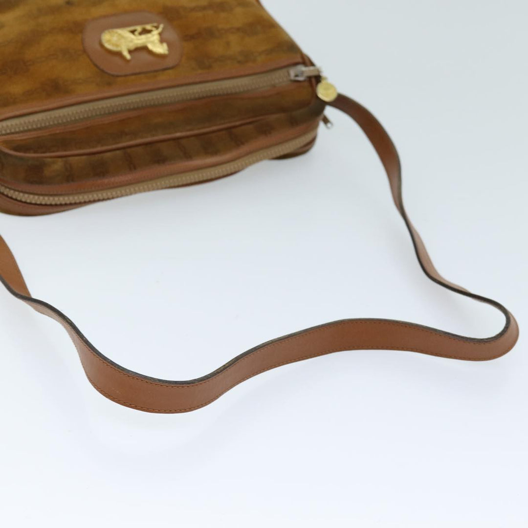 Celine Shoulder Bag Suede Brown Auth bs14068