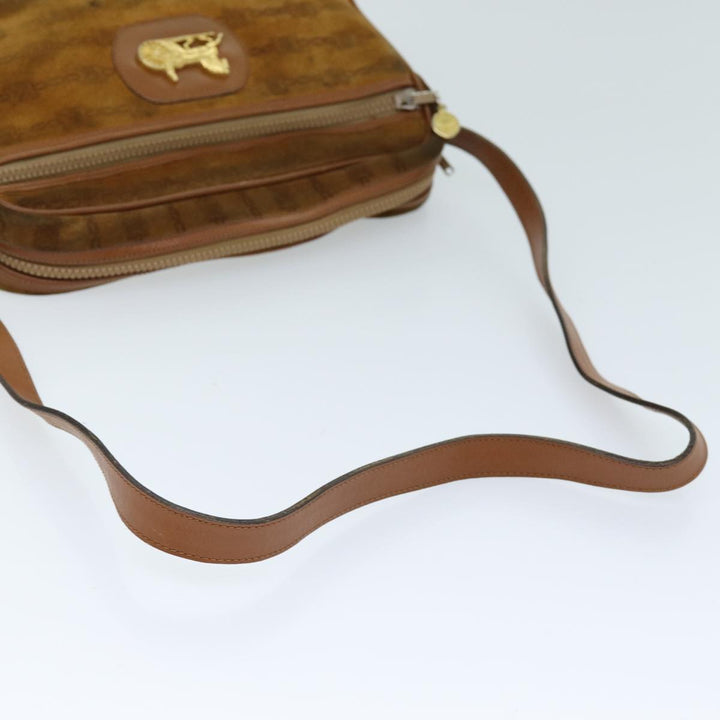 Celine Shoulder Bag Suede Brown Auth bs14068