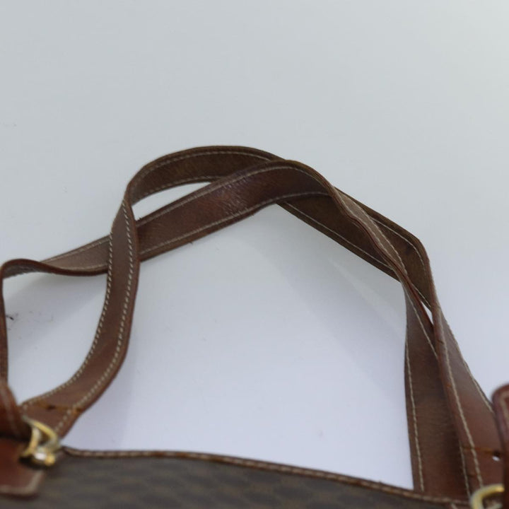 Celine Macadam Canvas Shoulder Bag PVC Brown Auth bs14113