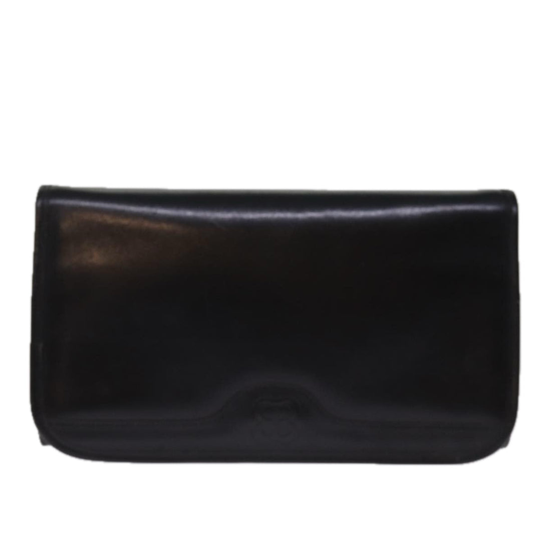 Top Quality Balenciaga Chain Shoulder Bag Leather Black Auth bs14136