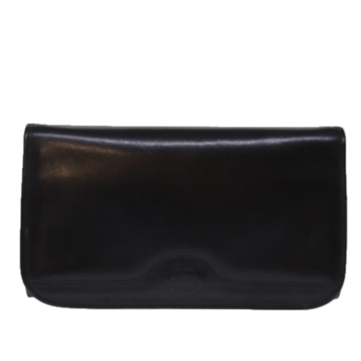 Top Quality Balenciaga Chain Shoulder Bag Leather Black Auth bs14136