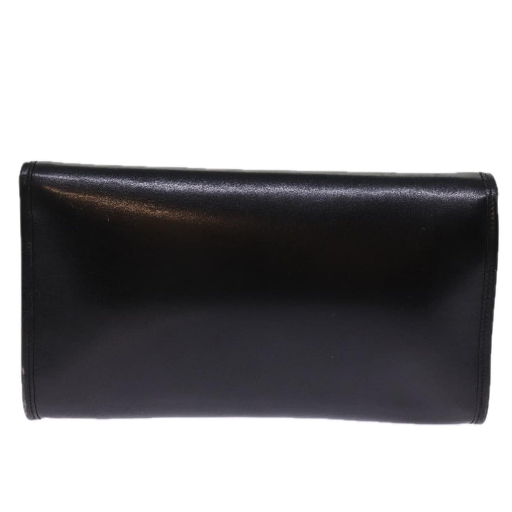 Top Quality Balenciaga Chain Shoulder Bag Leather Black Auth bs14136
