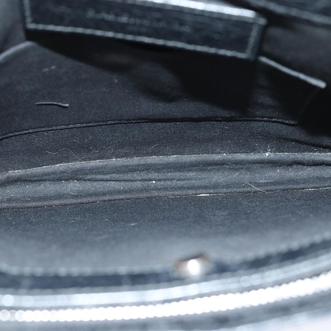 Top Quality Balenciaga Navy Pochette Shoulder Bag Leather Black 339937 Auth bs14200