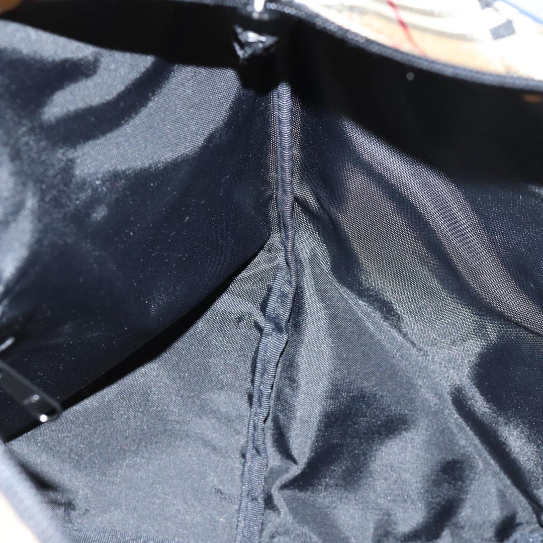BurberrySs Nova Check Blue Label Tote Bag Nylon Navy Auth bs14253