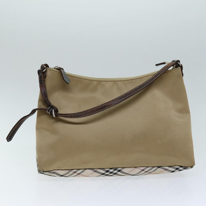Burberry Black label Tote Bag Nylon Canvas 2Set Beige Brown Auth bs14274
