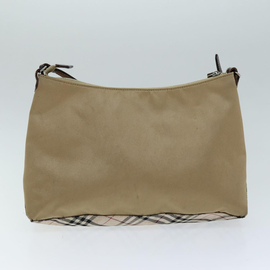 Burberry Black label Tote Bag Nylon Canvas 2Set Beige Brown Auth bs14274