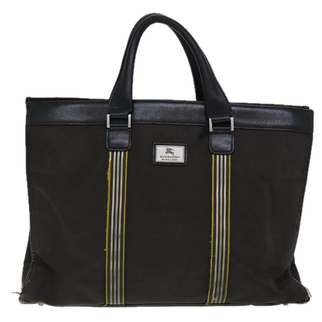 Burberry Black label Tote Bag Nylon Canvas 2Set Beige Brown Auth bs14274