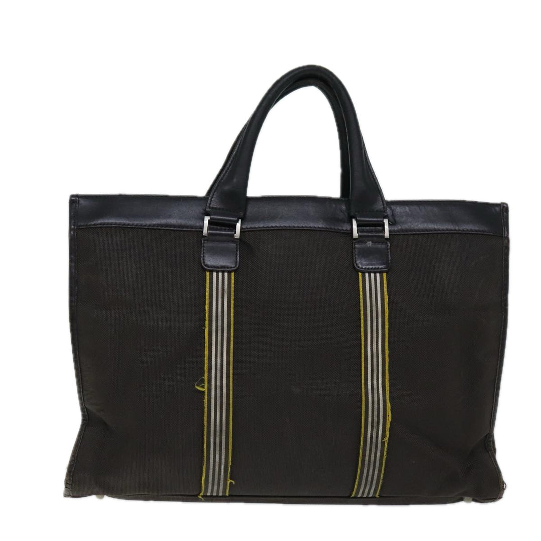 Burberry Black label Tote Bag Nylon Canvas 2Set Beige Brown Auth bs14274