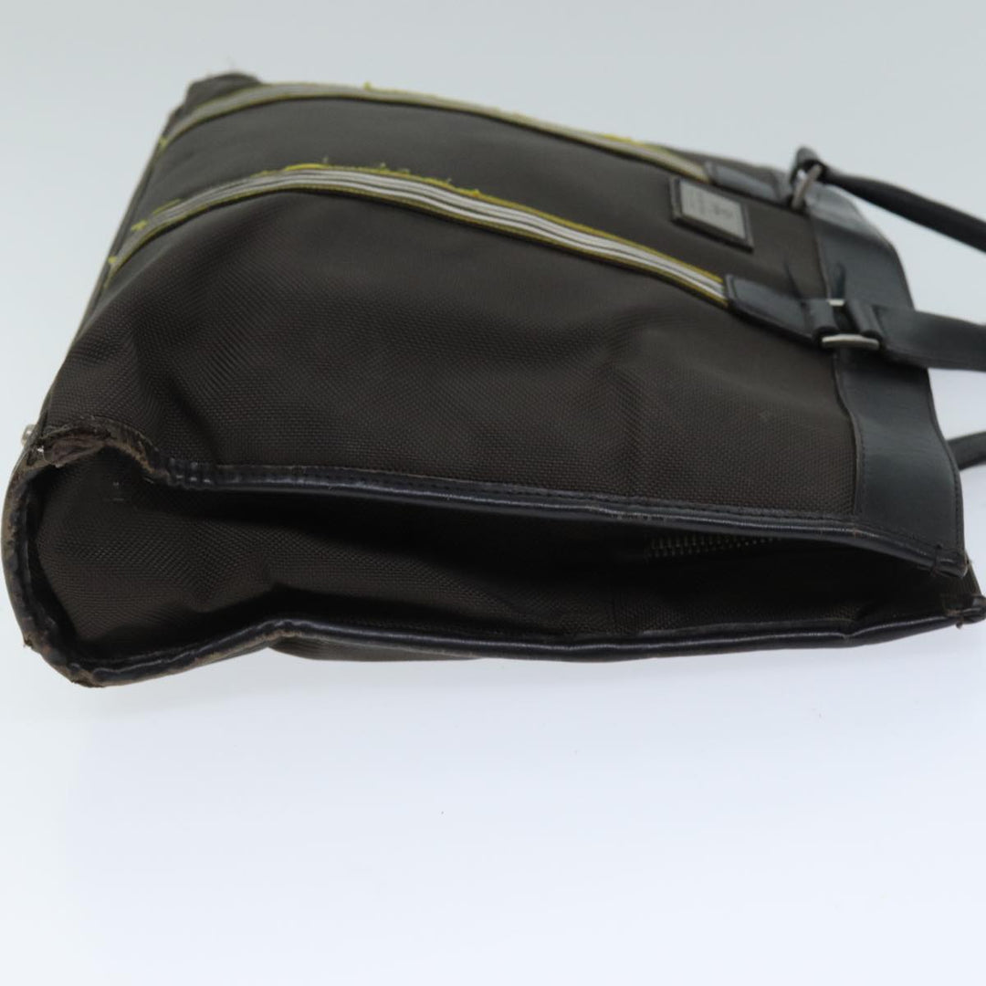 Burberry Black label Tote Bag Nylon Canvas 2Set Beige Brown Auth bs14274