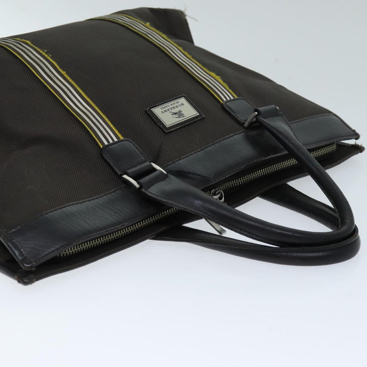 Burberry Black label Tote Bag Nylon Canvas 2Set Beige Brown Auth bs14274