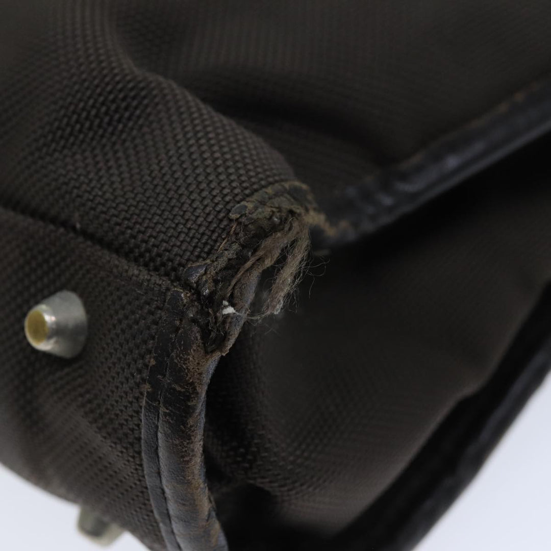 Burberry Black label Tote Bag Nylon Canvas 2Set Beige Brown Auth bs14274