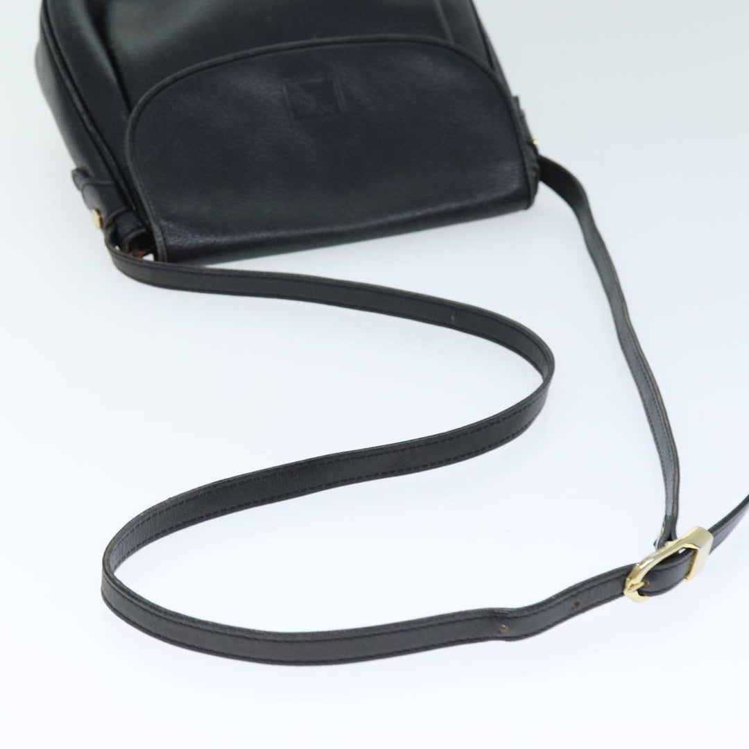 BurberrySs Shoulder Bag Leather Black Auth bs14276