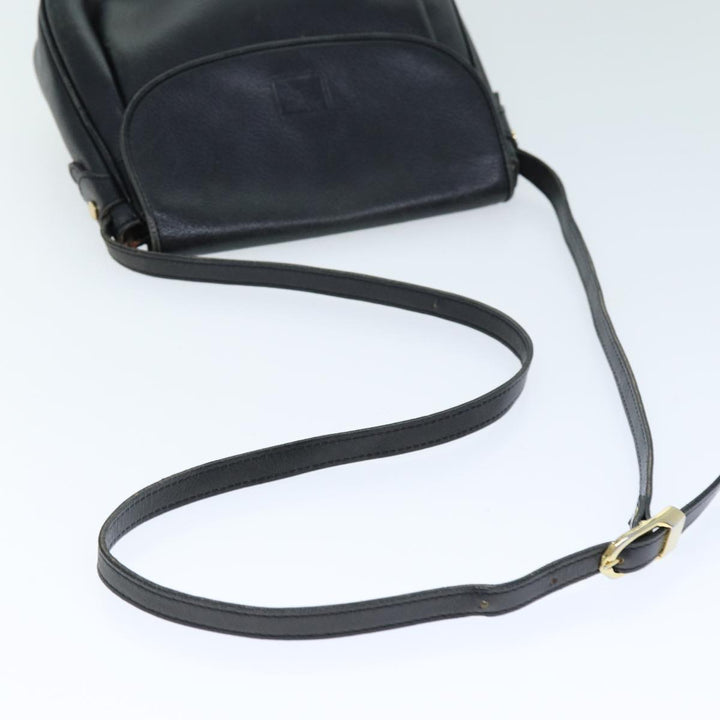 BurberrySs Shoulder Bag Leather Black Auth bs14276