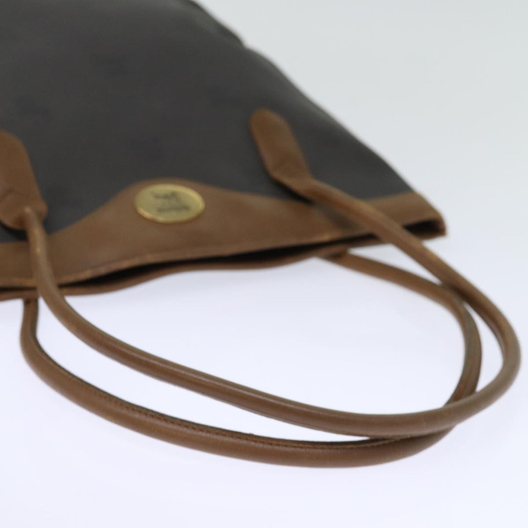 BURBERRYSs Tote Bag PVC Leather Gray Auth bs14278