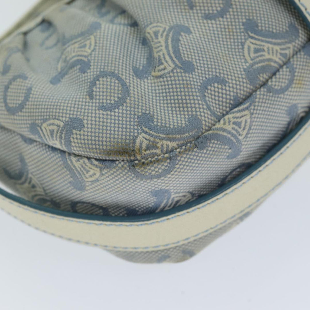 Celine C Macadam Canvas Shoulder Bag Blue Auth bs14297