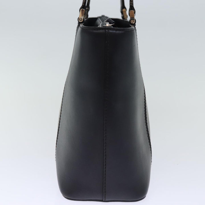 Burberry Tote Bag Leather Black Auth bs14319