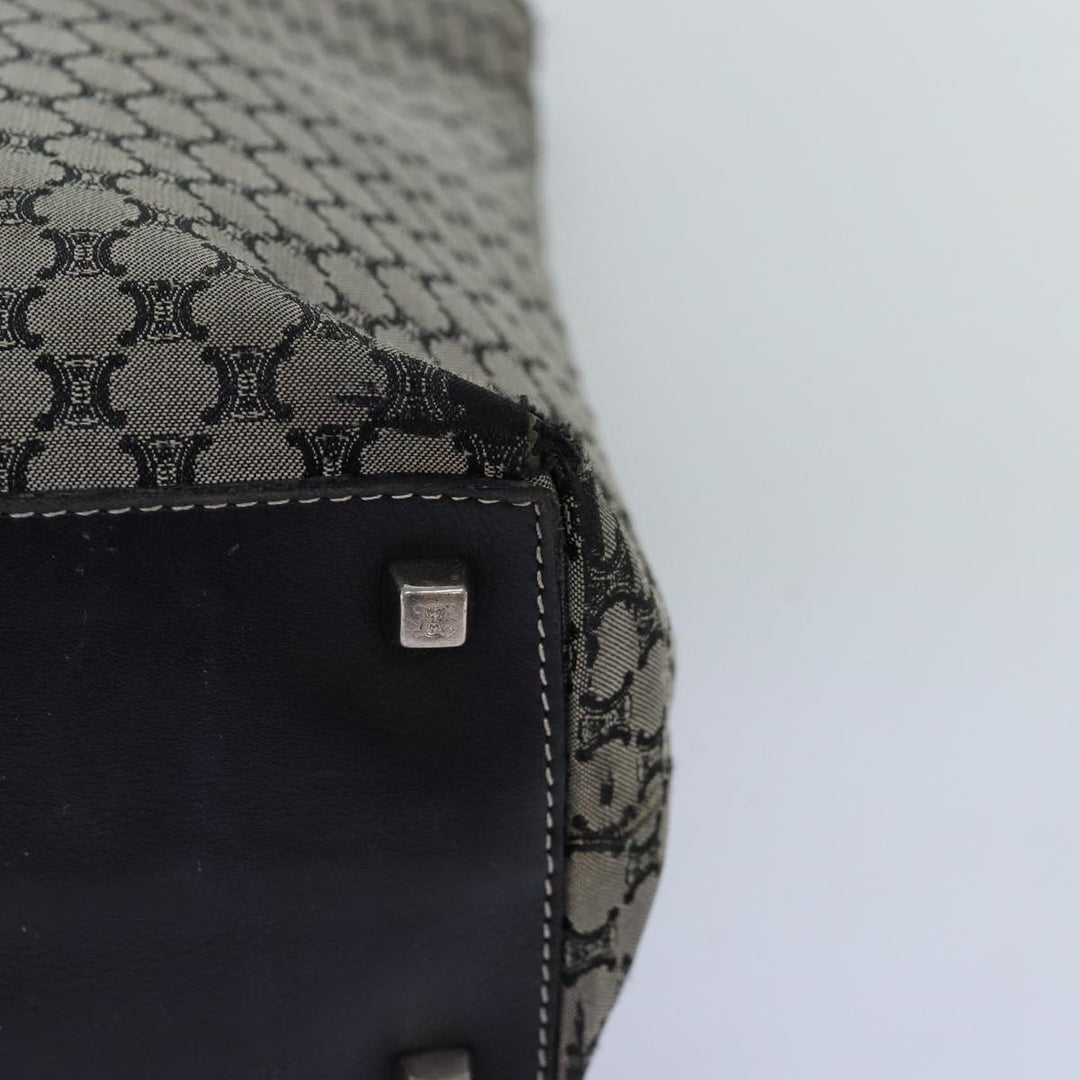 Celine Macadam Canvas Tote Bag Gray Auth bs14323