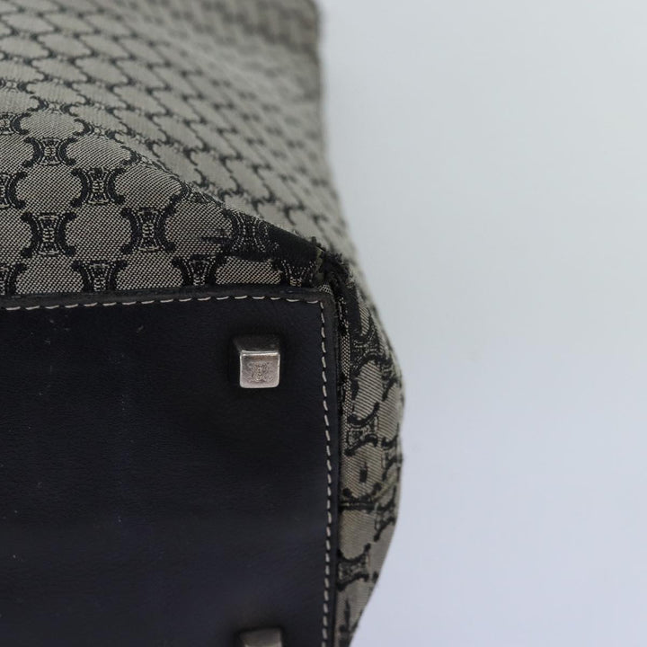 Celine Macadam Canvas Tote Bag Gray Auth bs14323