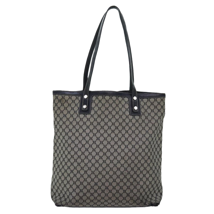 Celine Macadam Canvas Tote Bag Gray Auth bs14323