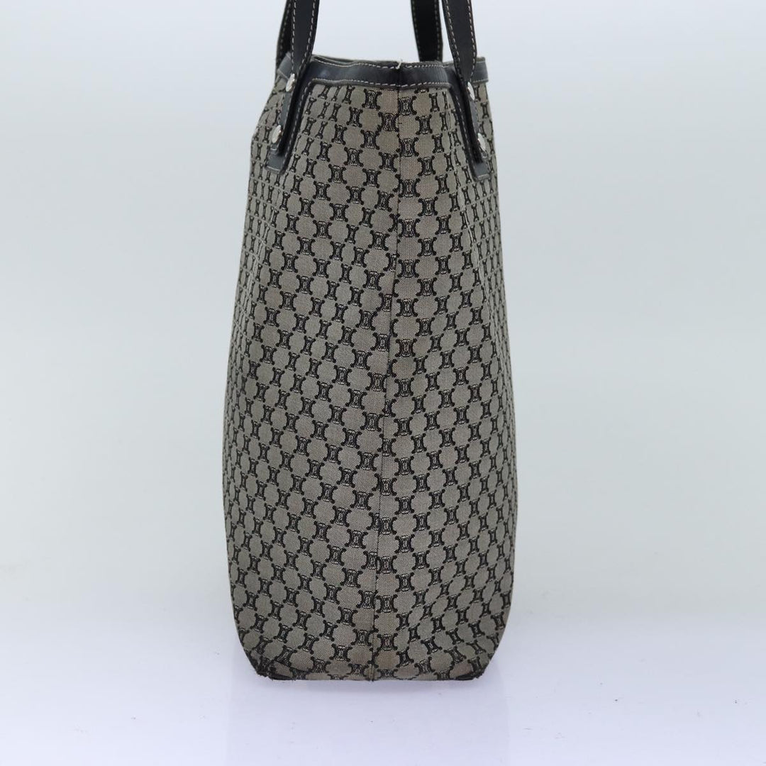 Celine Macadam Canvas Tote Bag Gray Auth bs14323
